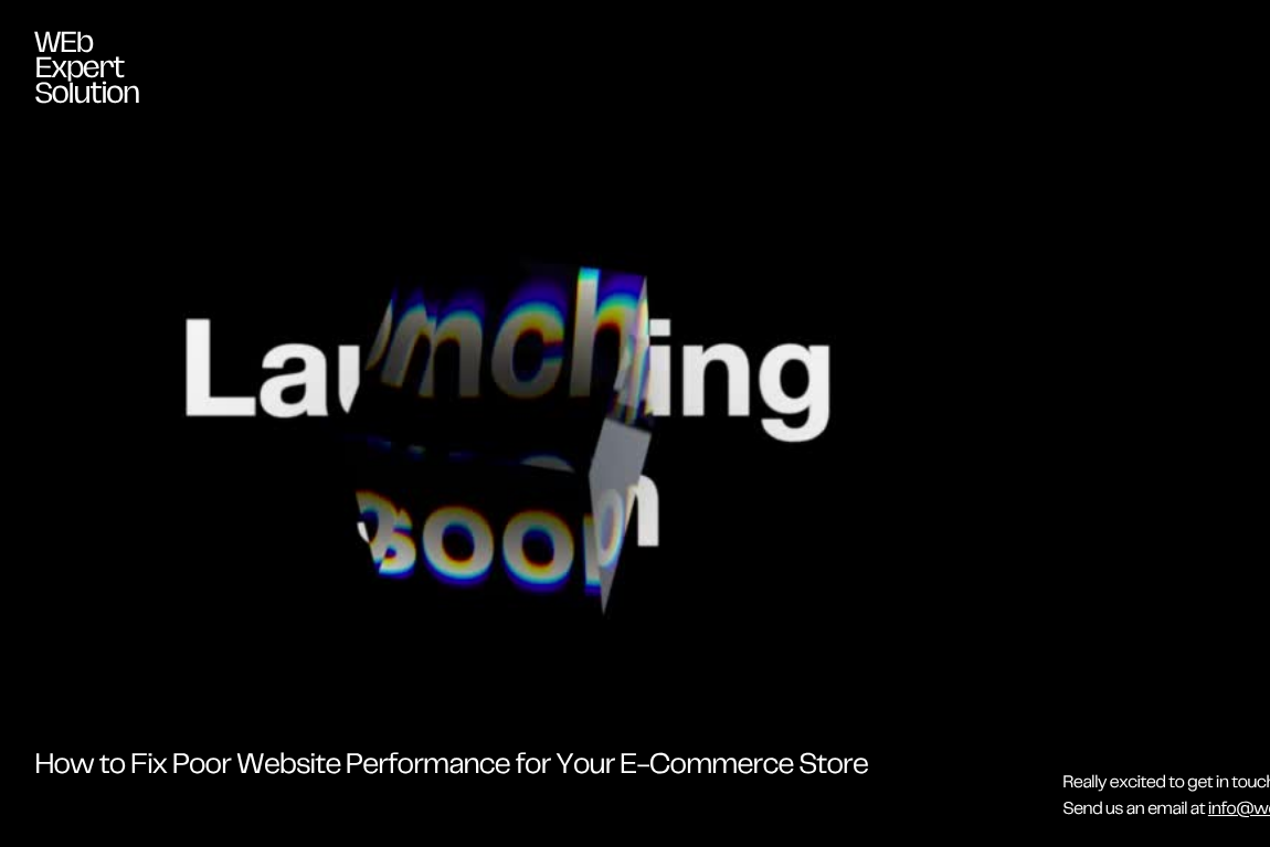 How to Fix Poor Website Performance for Your E-Commerce Store