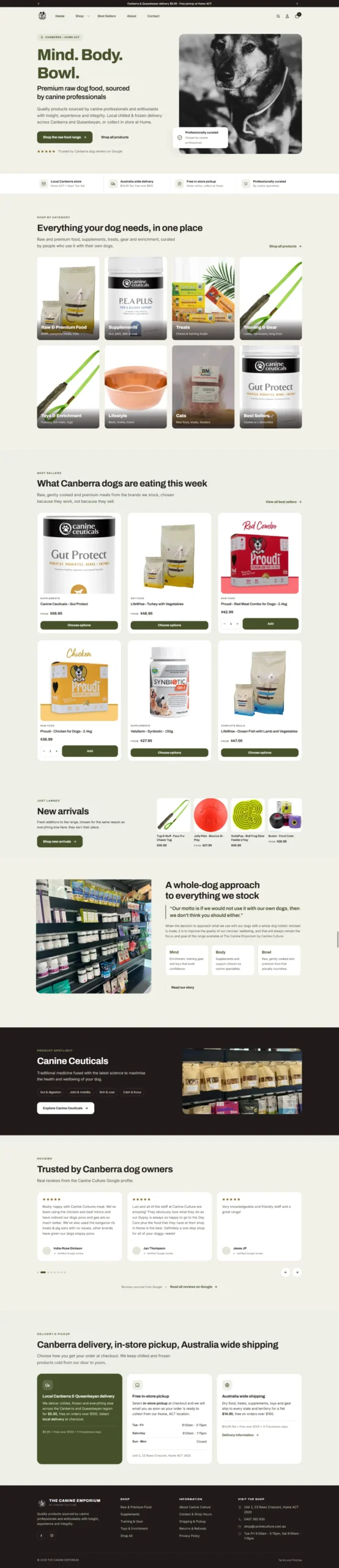 Website project screenshot