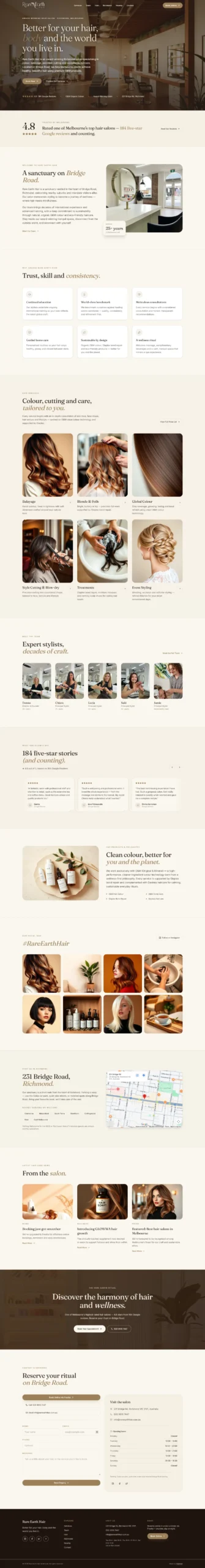 Website project screenshot
