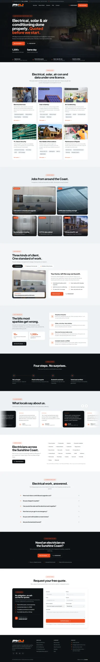 Website project screenshot