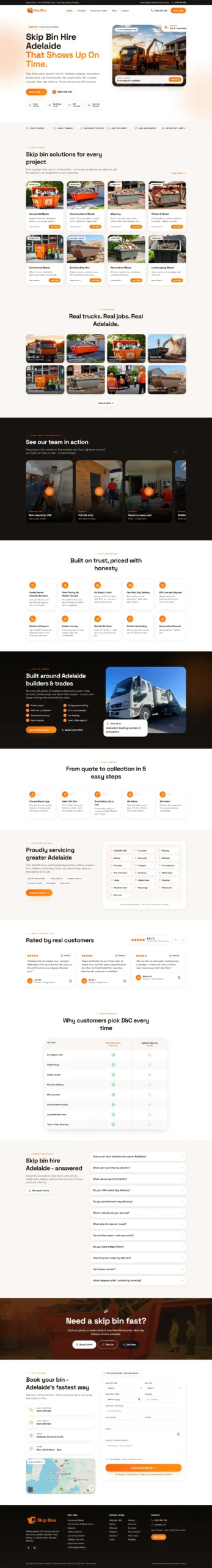Website project screenshot