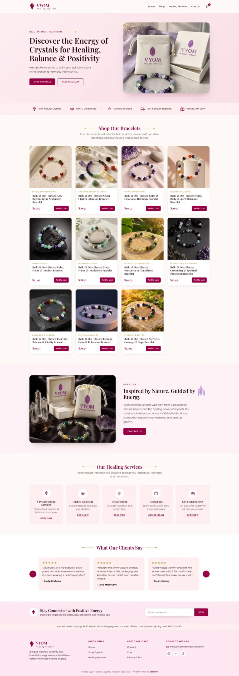 Website project screenshot